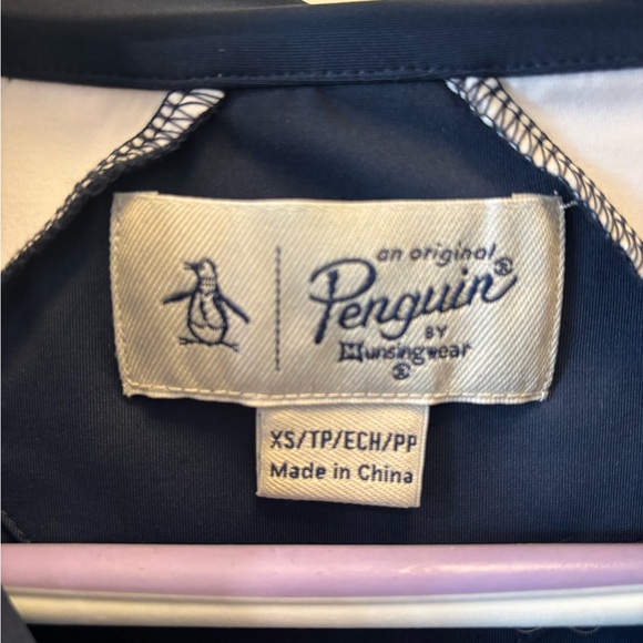 Penguin ladies quarter zip long sleeved top - Picture 5 of 9